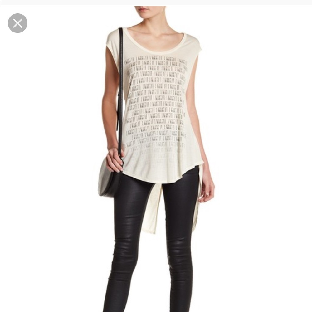 I Want It Cap Sleeve High-Low Tee